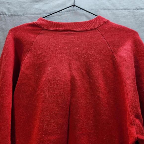 Vintage Jerzees‎ Poinsettia Graphic Crewneck Sweatshirt Red Womens Size Large - Picture 6 of 6
